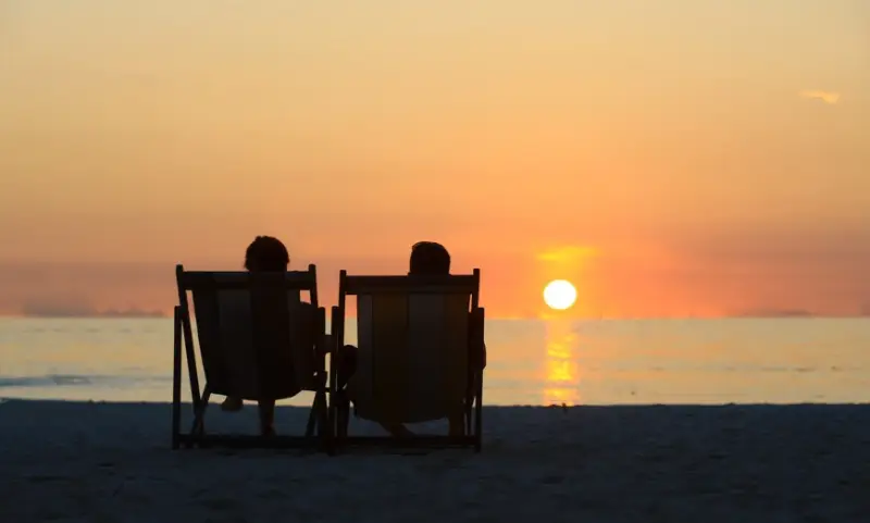 sunset maldives beach